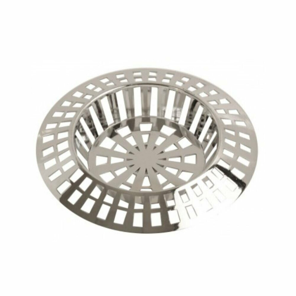 2 X Small Chrome Plated Sink Strainer Filter Hair Trap 5016285407187