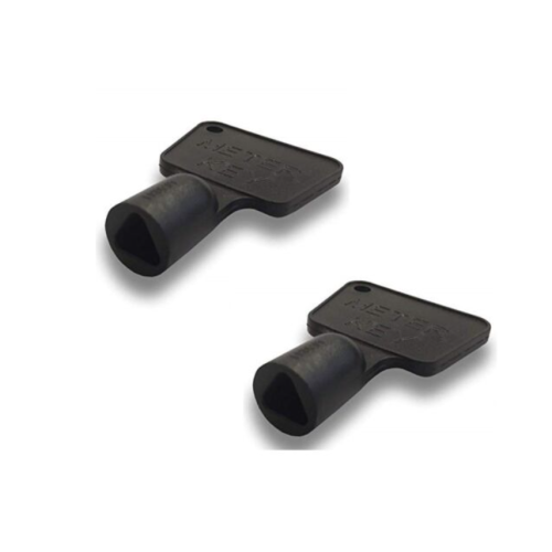 Gas Meter Box Key Triangular Black Durable Plastic - Pack of 1 1