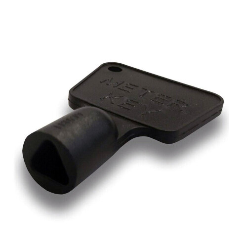 Gas Meter Box Key Triangular Black Durable Plastic - Pack of 1