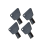 Gas Meter Box Key Triangular Black Durable Plastic - Pack of 1 3
