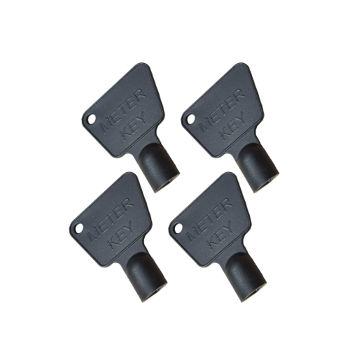 Gas Meter Box Key Triangular Black Durable Plastic - Pack of 1 2