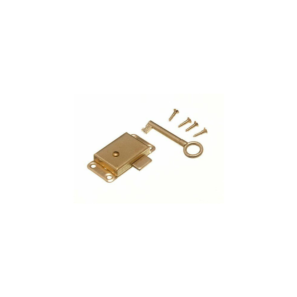 Wardrobe Cupboard Drawer Cabinet Door Lock And Key 50Mm With Screws 5053155047913