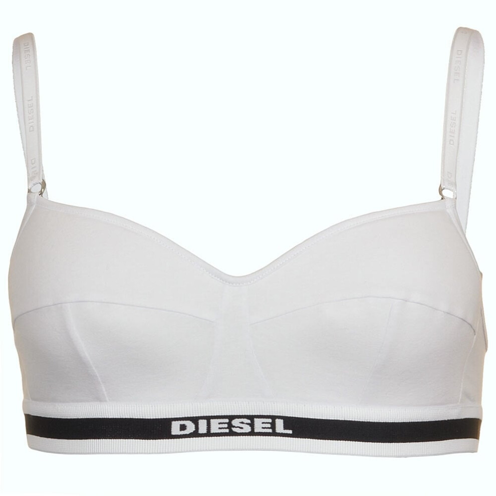 (XS) NASTY Cotton Stretch Bralette, White