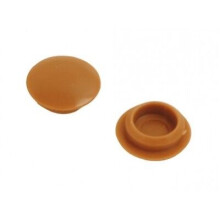 Screw Cover Cap Light 10mm Brown Pack Of 100