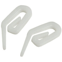 Curtain Hook White Pack Of 100