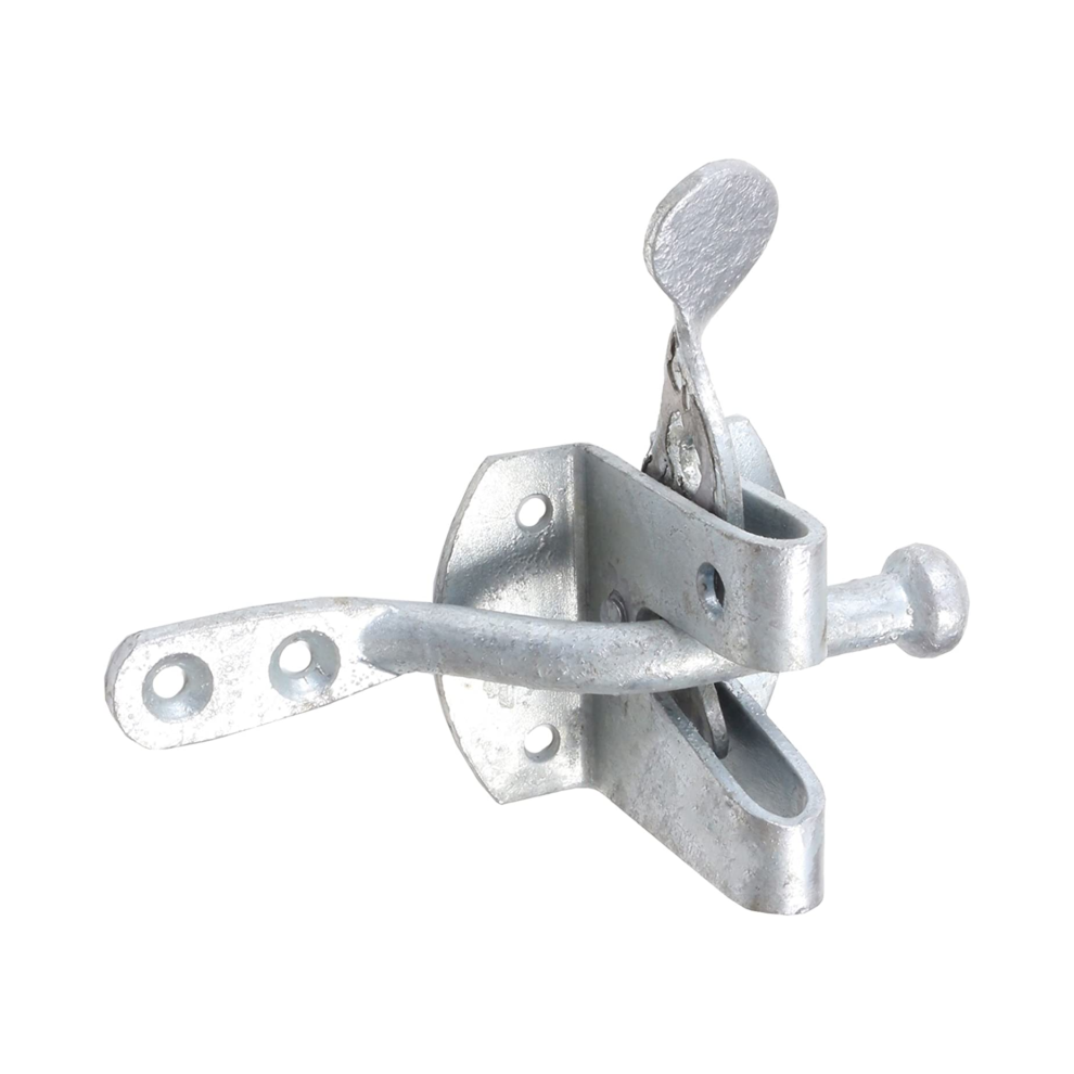 Galvanised Auto Gate Latch/Catch - Heavy Duty Self-Locking Garden/Outdoor Lock 313031893894
