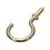 Cup Hooks, Shouldered 19mm (3/4 Inch) Brassed Pack Of 100 1