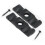Pair of Black Turn Button Latch Catch - 2 x 50mm 3