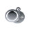 Satin Chrome Finish Open / Closed 32mm Keyhole Escutcheon 2mm Total Thickness 1