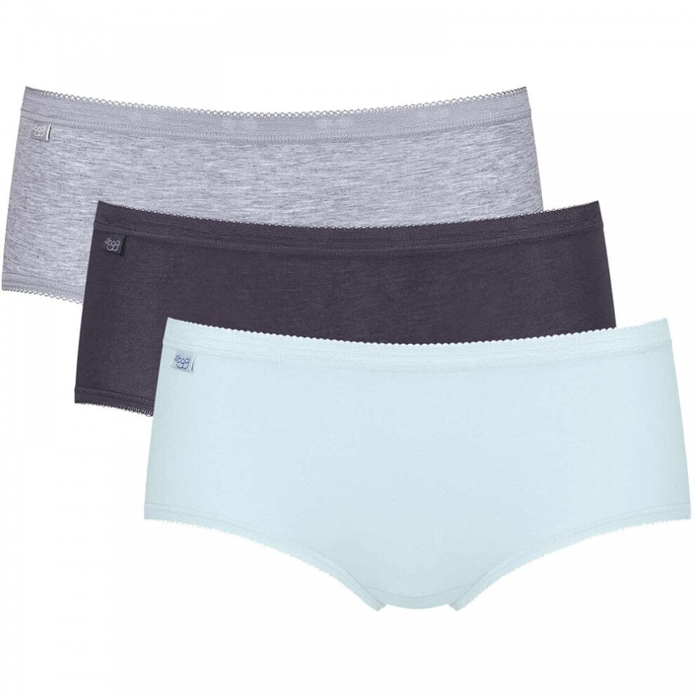 (20) Basic 3 Pack Midi Brief, Grey / Ink Grey / Sky