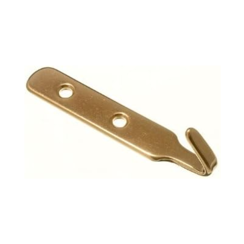 Picture Frame Hanging J Hook Eb Brass Plated ( Pack Of 10 ) 5053988025355