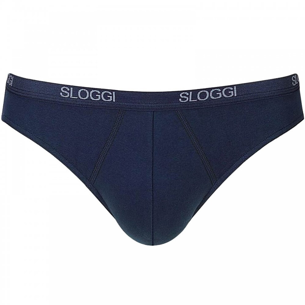 Sloggi Men's Blue (M) Basic Mini Brief, Night