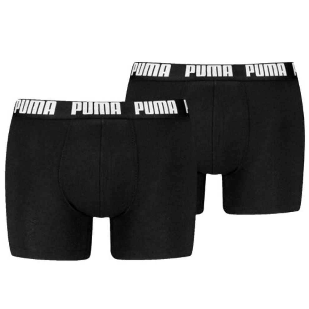 (XXL) 2-Pack Everyday Basic Boxer Briefs, Black