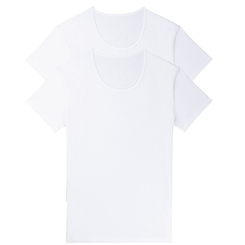 (L) 24/7 2-Pack Crew Neck T-Shirts, White