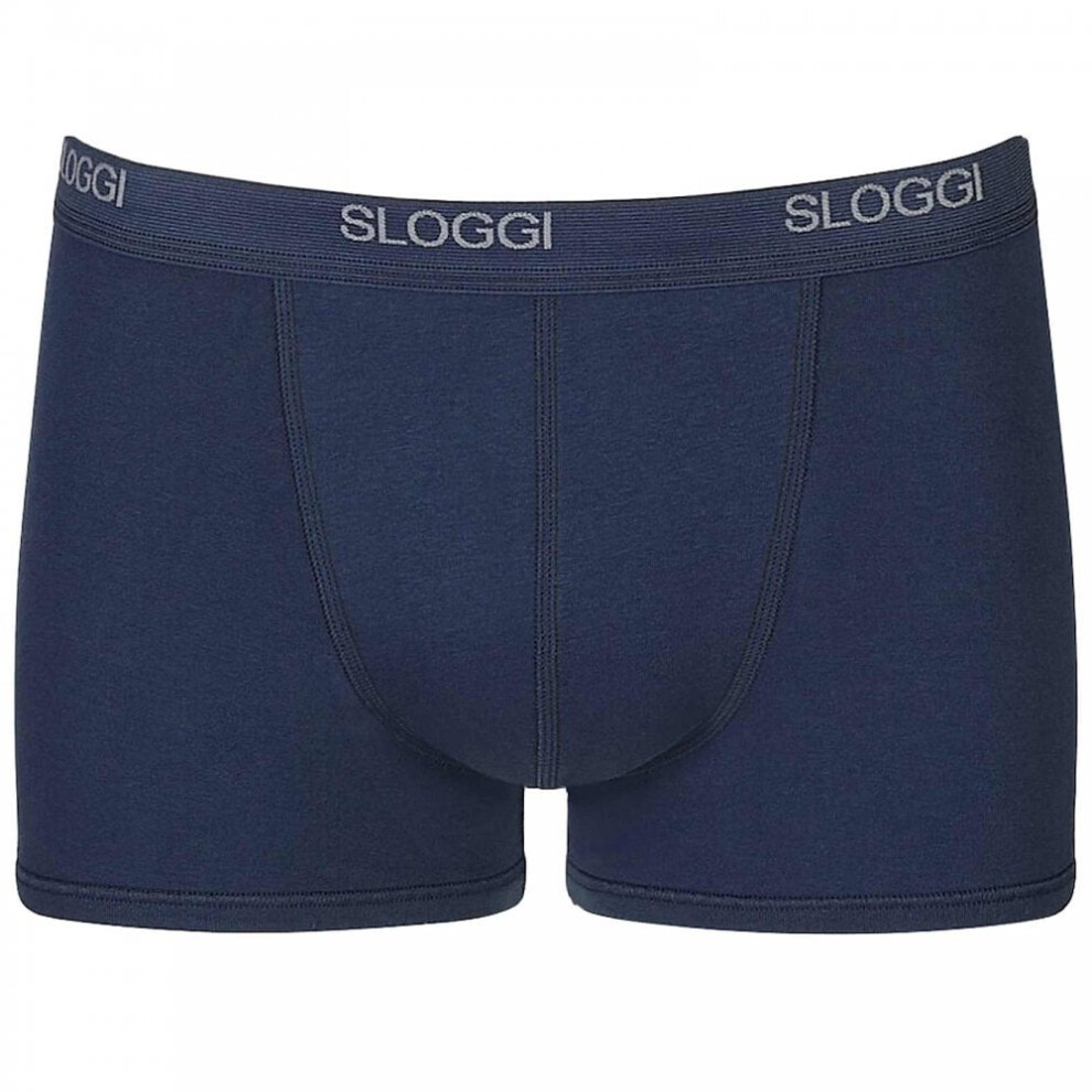 (XL) Basic Short Boxer Trunk, Night Blue