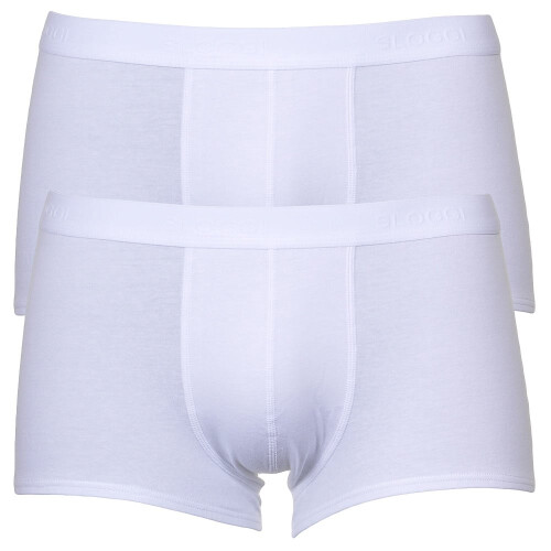 Sloggi (XXL) 24/7 2-Pack Hipster Boxer Trunks, White 1