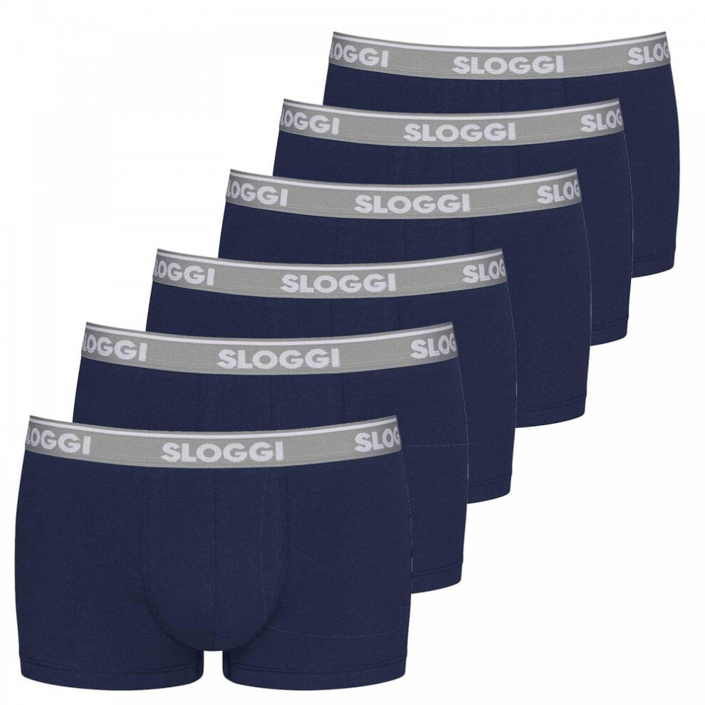 (2XL) GO ABC 6-Pack Hipster, Blue