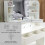 Westwood WestWood White Dressing Makeup Table Set Stool Adjust LED Mirror Shelves Drawers 5