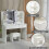 Westwood WestWood White Dressing Makeup Table Set Stool Adjust LED Mirror Shelves Drawers 7