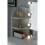 Westwood WestWood White Dressing Makeup Table Set Stool Adjust LED Mirror Shelves Drawers 11