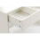 Westwood WestWood White Dressing Makeup Table Set Stool Adjust LED Mirror Shelves Drawers 12