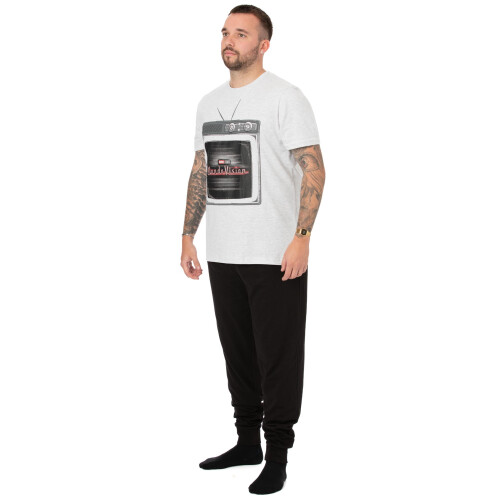 Marvel (Medium) Marvel WandaVision Short Sleeve Long Leg Pyjama Set (Mens White) 1