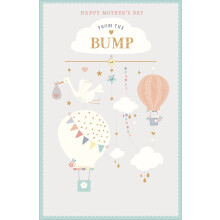 Embossed From The Bump Happy Mother's Day Card Quality Greeting Cards