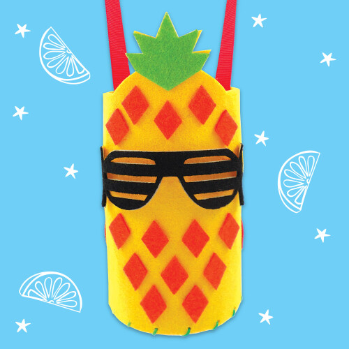 Get Set Make Create Your Own Pineapple Bottle Bag Felt Kids Craft Kits 2