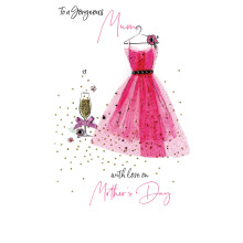 Gorgeous Mum Mother's Day Card Embellished Hand-Finished Champagne Cards