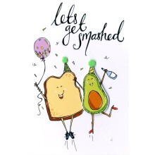 Let's Get Smashed Any Occasion Greeting Card Hello You Range Blank Inside