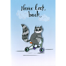 Never Look Back Any Occasion Greeting Card Hello You Range Blank Inside