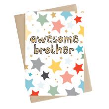 Awesome Brother Greeting Card Art Of Brilliance Range Cards