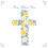 God Bless You At Easter Time Easter Cross Illustrated Easter Greeting Card 1
