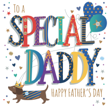 To A Special Daddy Embellished Father's Day Card Talking Pictures Greeting Cards