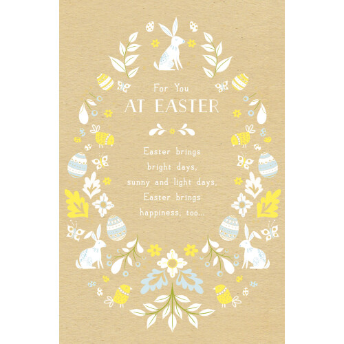 Easter Brings Bright Days Foiled Easter Greeting Card Easter Greetings Cards