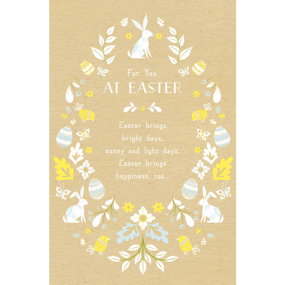 Easter Brings Bright Days Foiled Easter Greeting Card Easter Greetings Cards