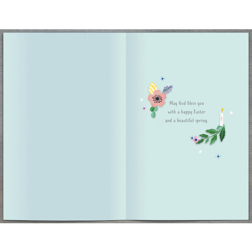 Happy Easter Blessings Religious Easter Greeting Card Easter Greetings Cards 2