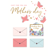 Sending Love & Hugs Embellished Mother's Day Card Autograph Greeting Cards