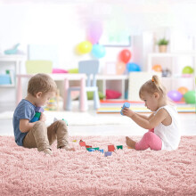 (80cm x 150cm (2ft 8" x 5ft), Pink) Non Slip Rugs Shaggy Thick Large Living Room Rugs Bedroom Carpets Hallway Runner & Bath Door Mats