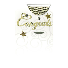 Congrats Congratulations Luxury Champagne Greeting Card Hand-Finished Cards