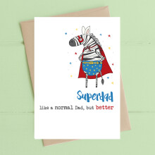 Superdad Like A Normal Dad But Better Greeting Card Dandelion Stationery Cards