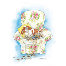 Lord Muck Dirty King Charles Alison's Animals Cartoon Greeting Card Funny