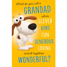 Wonderful Clever Fun & Kind Grandad Happy Father's Day Card Greeting Cards