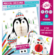 Magical Christmas Get Set Make Activity Pack Colouring In Set Kids Craft Kits