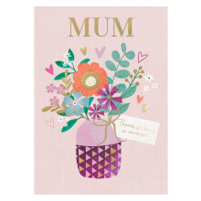 Wonderful Mum Bloom With Happiness! Mother's Day Contemporary Greeting Card