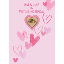 Pocket Hug On Mothering Sunday Mother's Day Card & Gift Greeting Card