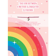 Bracelet Love Between Mother And Daughter Mother's Day Card & Gift Greeting Card