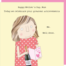 Rosie Made A Thing Greatest Achievements Mother's Day Funny Greeting Card