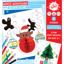 Winter Wonderland Get Set Make Activity Pack Colouring In Set Kids Craft Kits