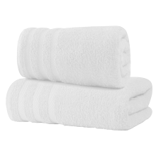 (White) 2 Pack Luxury Bath Towel 100% Egyptian Cotton Soft Towels Set